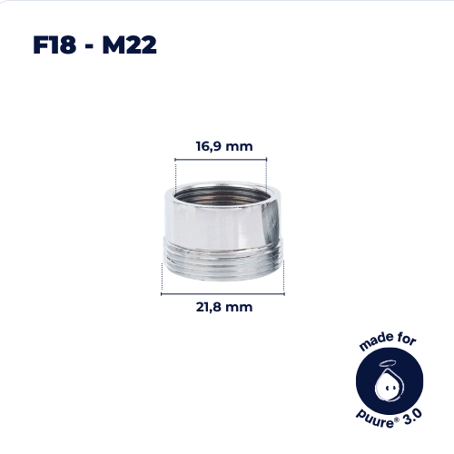 Adaptor pentru robinet F18–M22