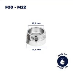 Adaptor pentru robinet F20–M22